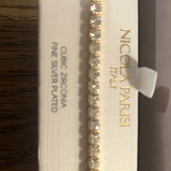Nicola Paris Cubic Zirconia Fine Silver Plated bracelet - Picture 4 of 7
